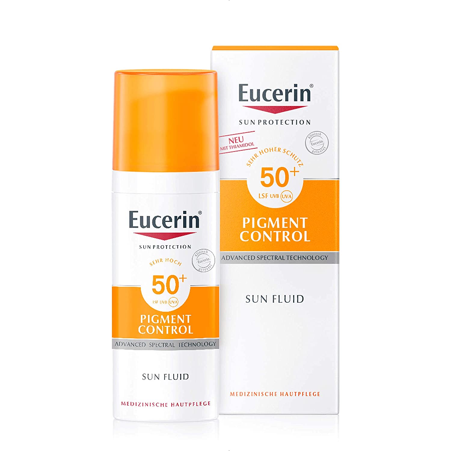 eucerin Eucerin, Pigment Control, SPF 50+ Sun Fluid, 50 ml Fluid, ‎weiß
