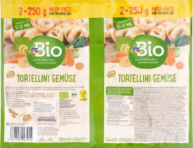 dmBio pasta, tortellini filled with vegetables, 500 g