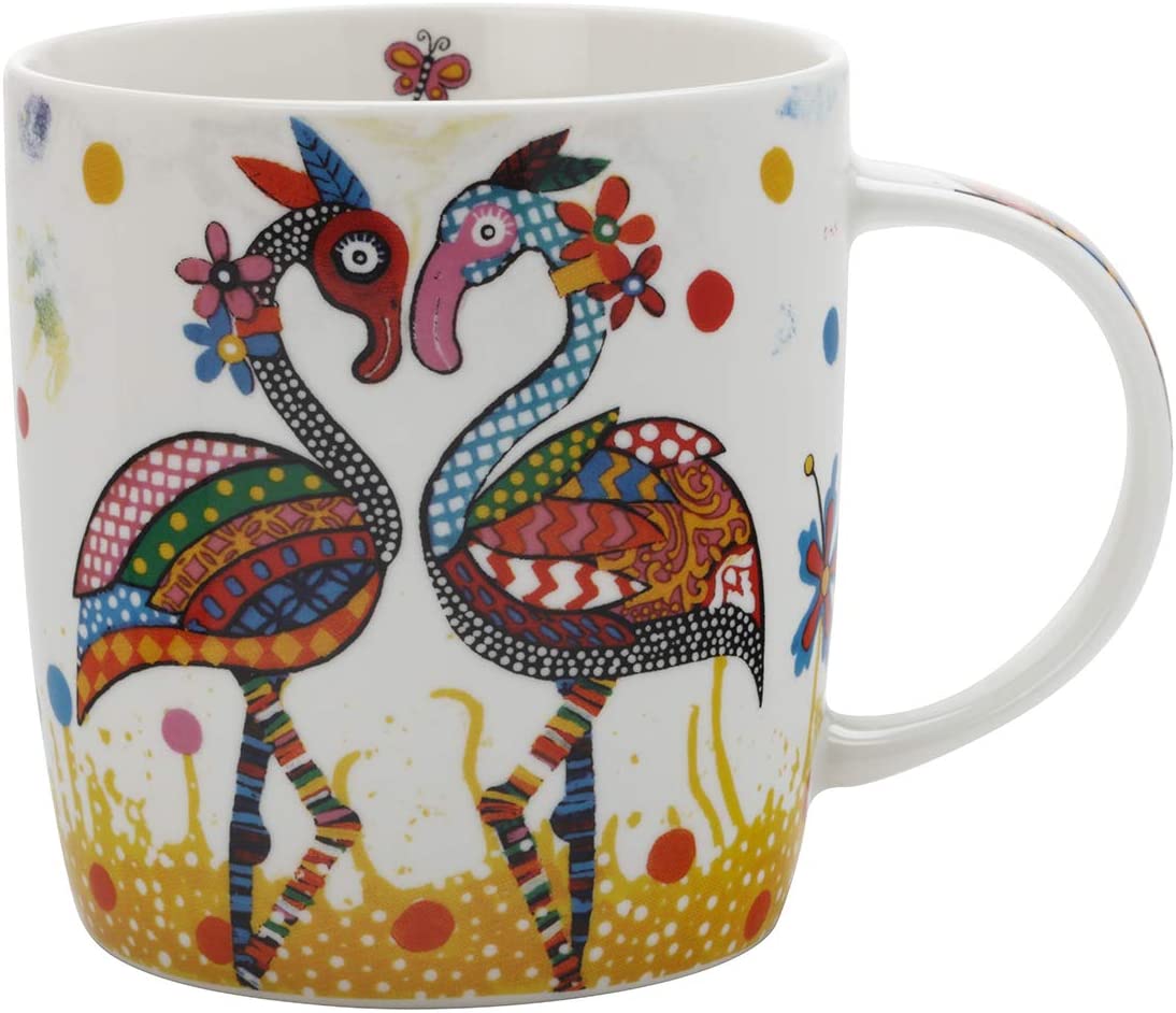 Maxwell & Williams DI0100 Smile Style Flamboyant Porcelain Mug, Multi-Colour, 400 ml, in Gift Box
