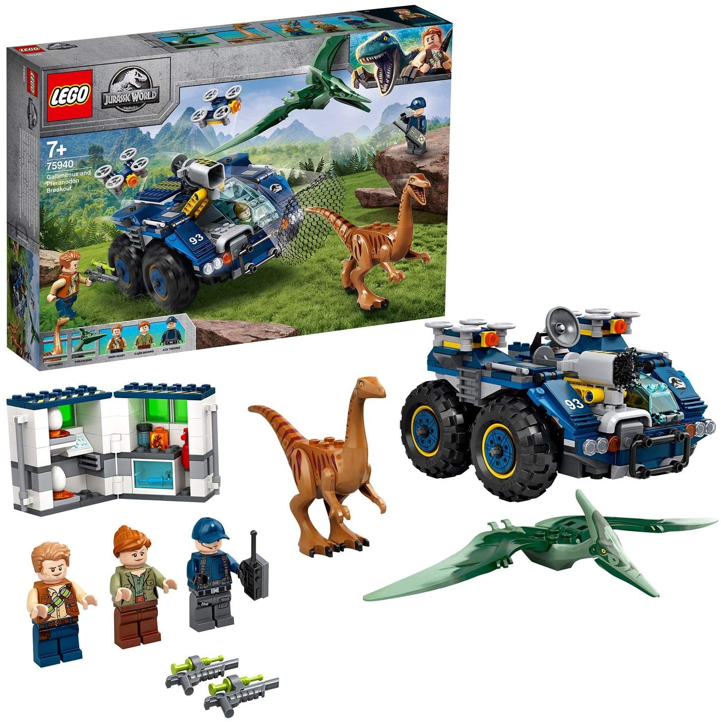 Lego 75940 Jurassic World Breakout Of Gallimimus And Pteranodon Dinosaur Fi