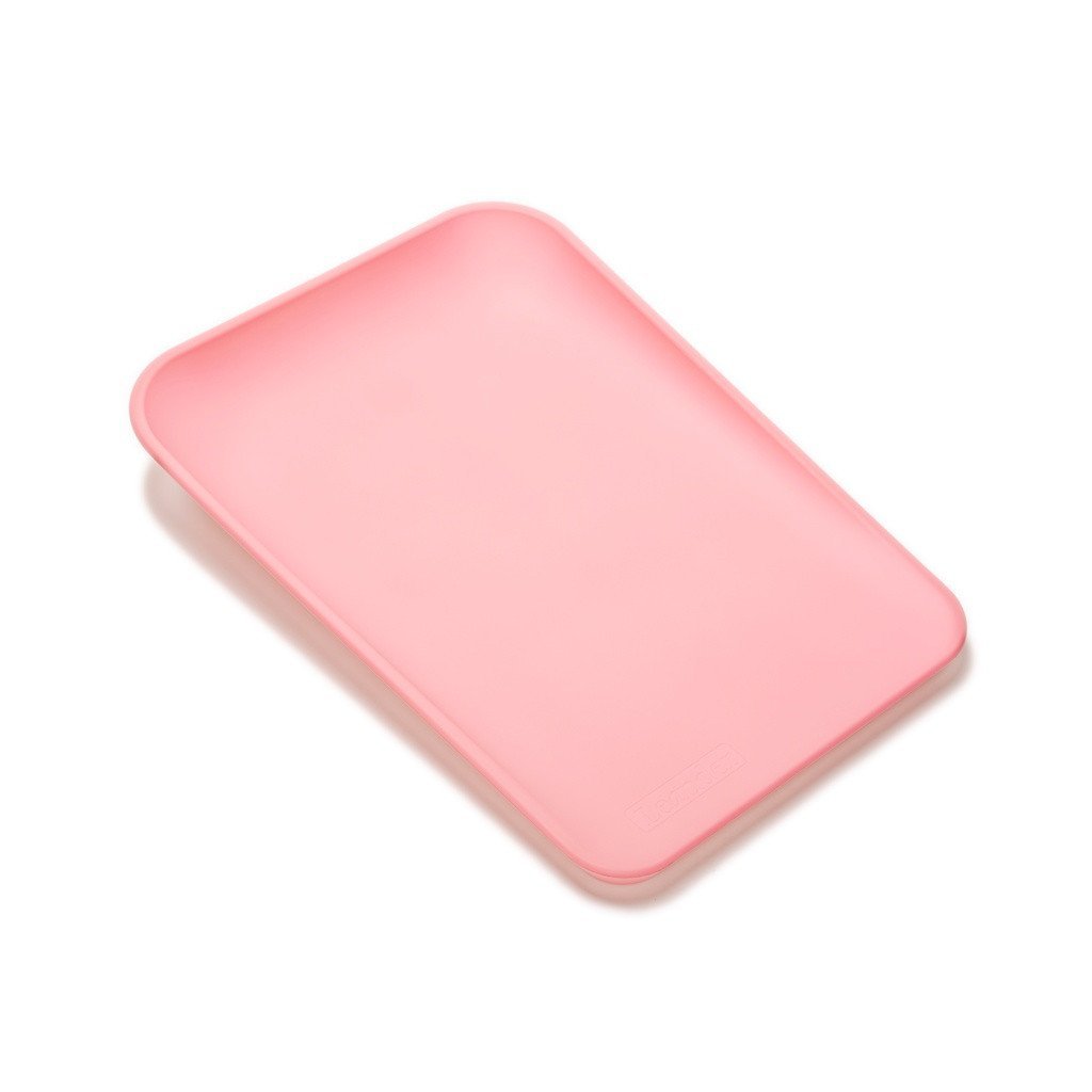 Leander Matty Changing Mat in Soft Pink (Pink) | Waterproof, Soft Surface, Easy to Care, with Roll-Down Protection, Non-Slip Underside | Can be Used Anywhere, Without Fabric Covers | Dimensions: 70 x 50 x 11 cm
