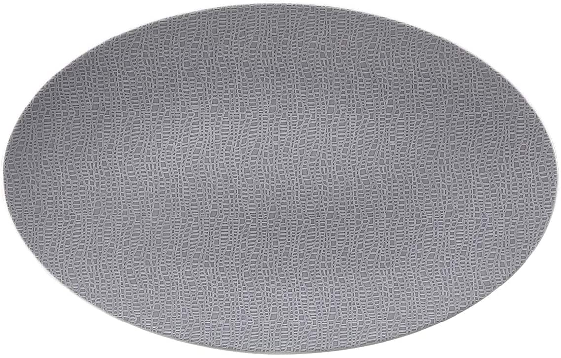 Seltmann Weiden 001.743895 Fashion Elegant Grey Serving Platter Oval Grey