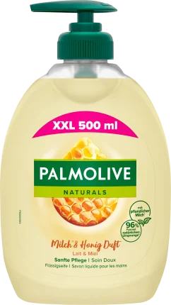 Liquid soap milk & honey, natural, 500 ml