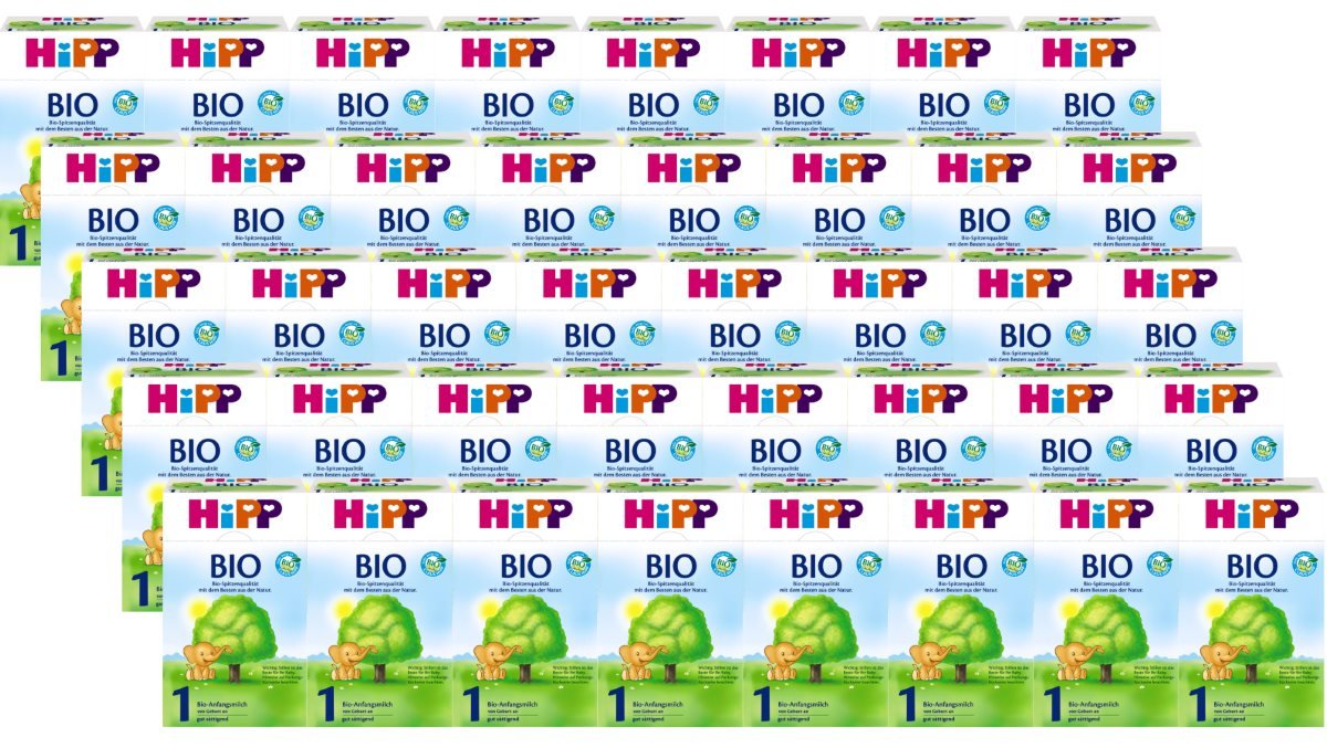 Hipp Bio 1 Anfangsmilch von Geburt an, Big Box, 40 x 600g (24KG)