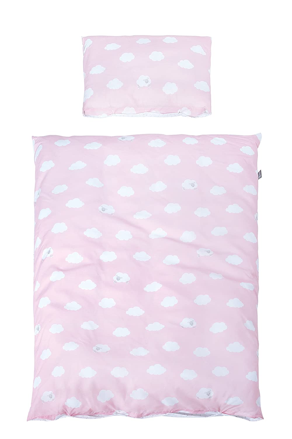 Roba Bed Linen 2-Piece Set, Little Cloud Pink Collection, 100 X 135 Cm, 100