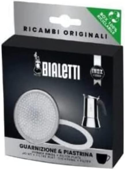 Bialetti Ricambi, including 1 Gasket and 1 Plate, Compatible with Venus, Kitty, Musa and Class (10 Cups)