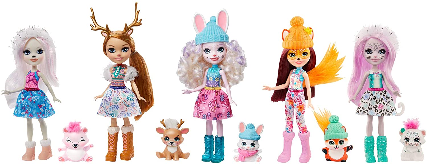 Enchantimals Gxb20 - Dolls And Animal Lovers 5 Pack With Felicity Fox, Bevy
