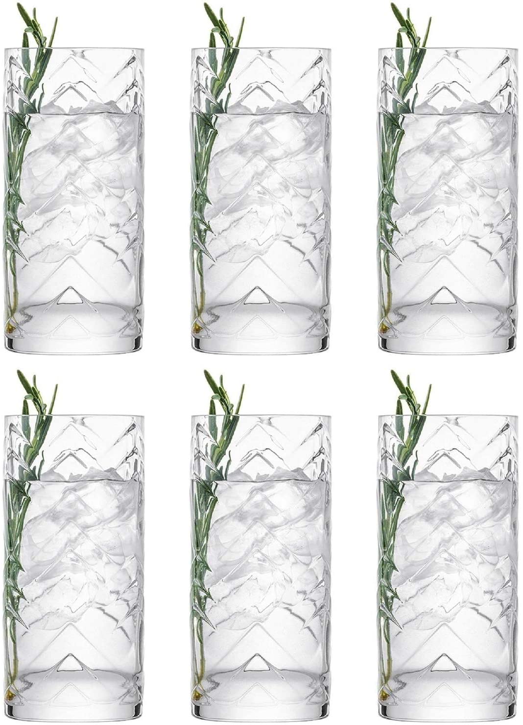 Schott Zwiesel - Fascination - Long Drink Glass, Water Glass, Juice Glass, Drinking Glass, 400 ml - Dimensions (Diameter x H): 7.6 x 15 cm - Pack of 1