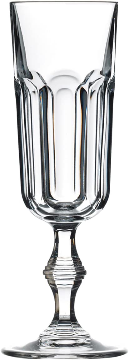 RCR Provenza Flûte Goblet, Glass, Clear, Set of 6, 16Cl