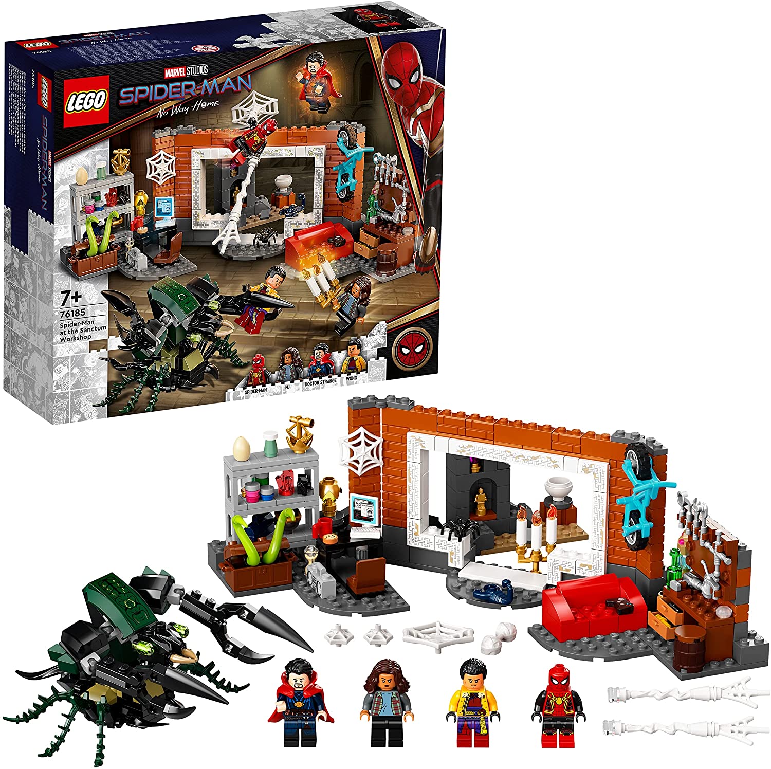 LEGO 76185 Marvel Spider-Man in the Sanctum Workshop, Toy for Children from