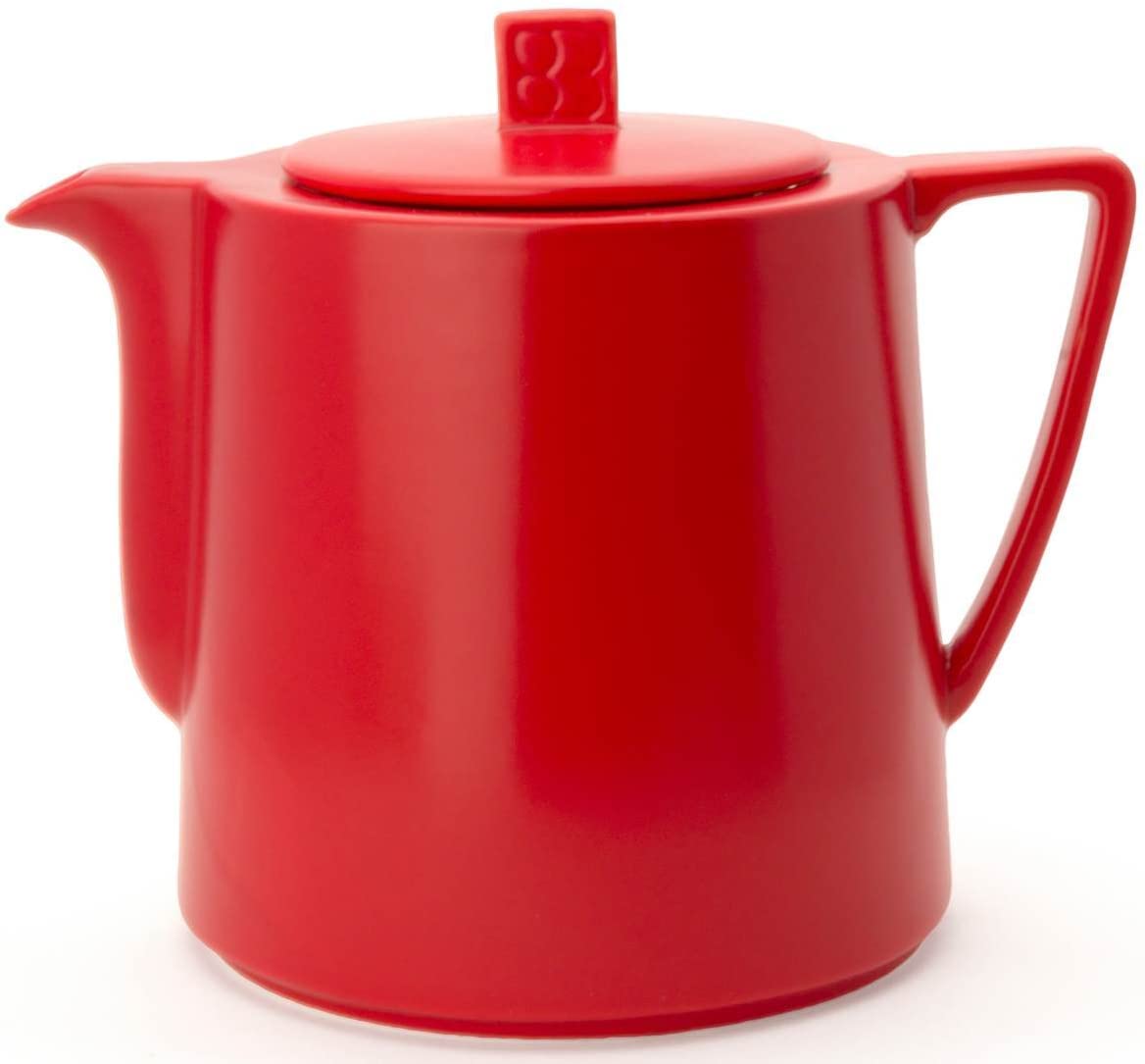 Bredemeijer Teapot 1.5 L, red teapot Lund 1.5 L, red, ceramic, 14.4 x 20.5 x 17.4 cm