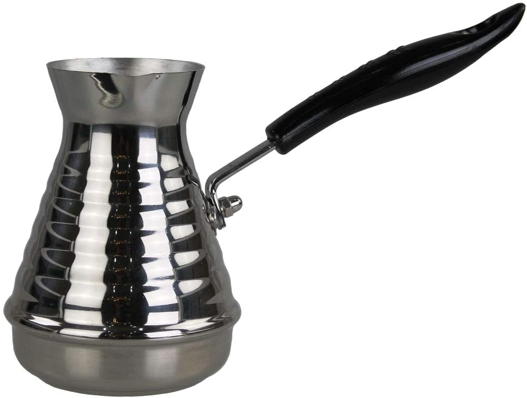 GMMH Turkish Cezve Dzhesva Coffee Maker / Mocha Pot / 1 mm-Thick Stainless Steel / 500 ml
