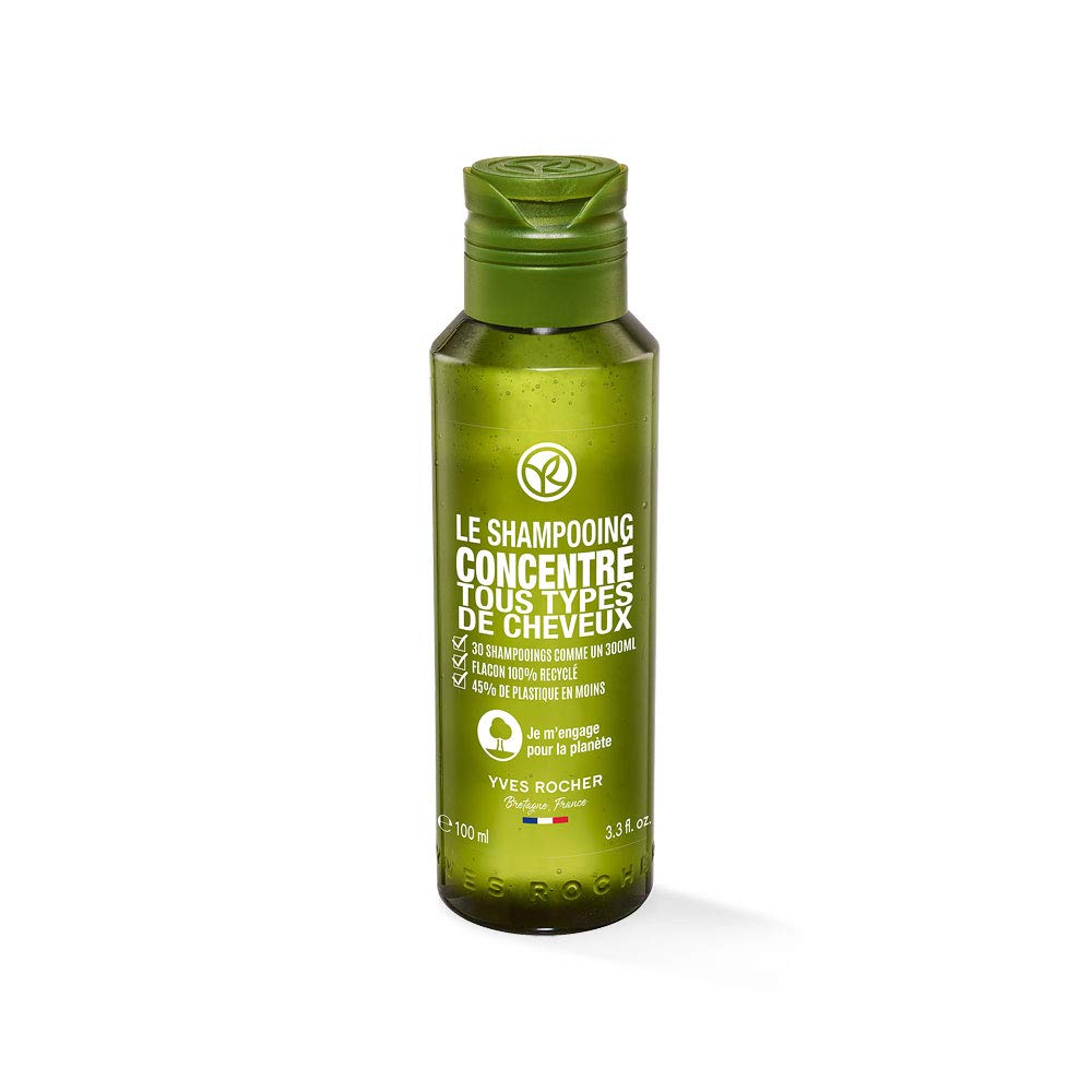 Yves Rocher I LOVE MY PLANET Shampoo Concentrate, Gentle on Hair & Gentle on the Environment, for 30 Washes, 1 x Bottle 100ml