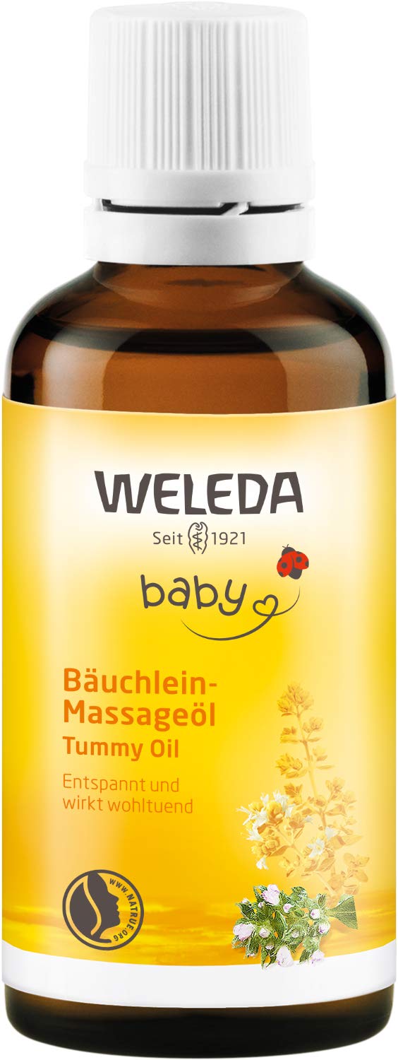 Weleda Baby Abdominal Oil, Natural Cosmetics, Massage Oil For Abdominal Pai