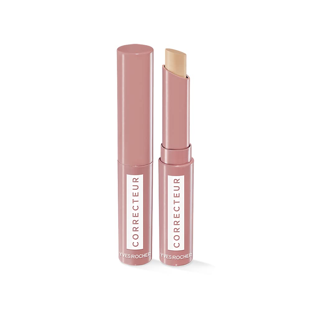 Yves Rocher Concealer - Rosé 200 for an even complexion, conceals impurities and pimples with cornflower - 1 x 1.4 g pen, ‎rosé