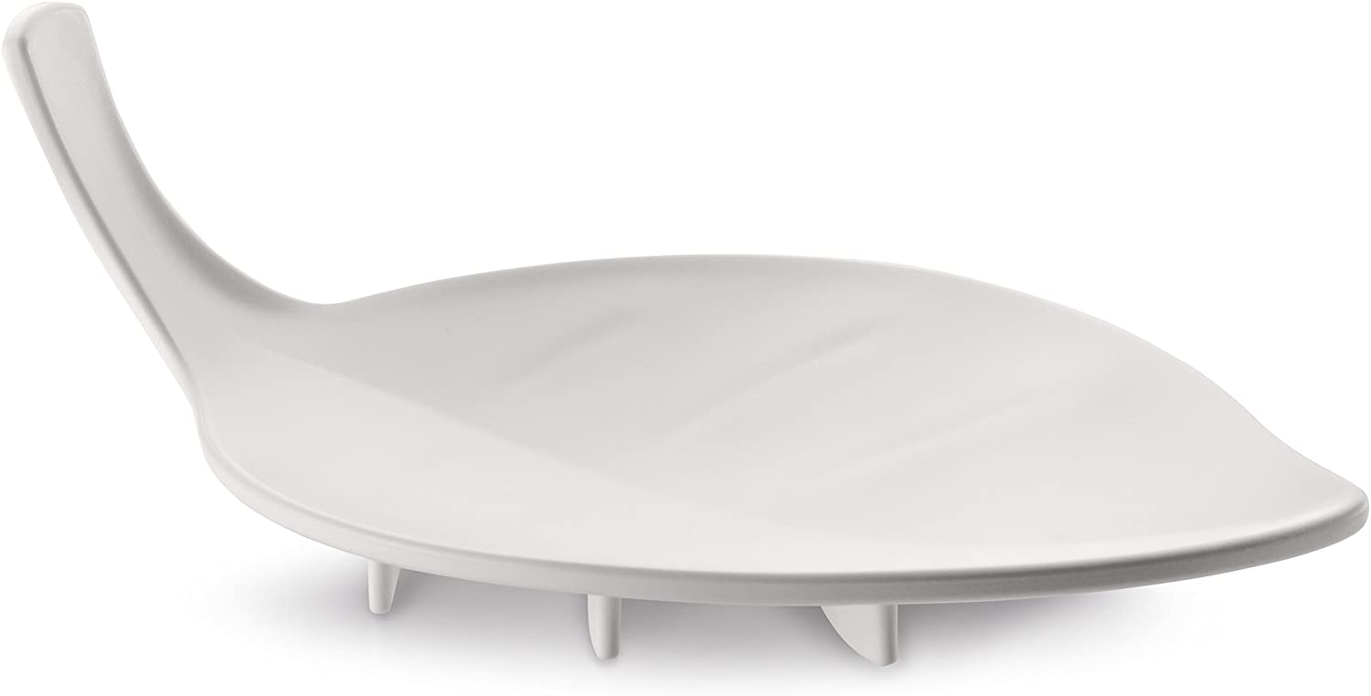 koziol Sense Thermoplastic Bio Plastic Soap Dish, White, 10 x 15.9 x 7.3 cm