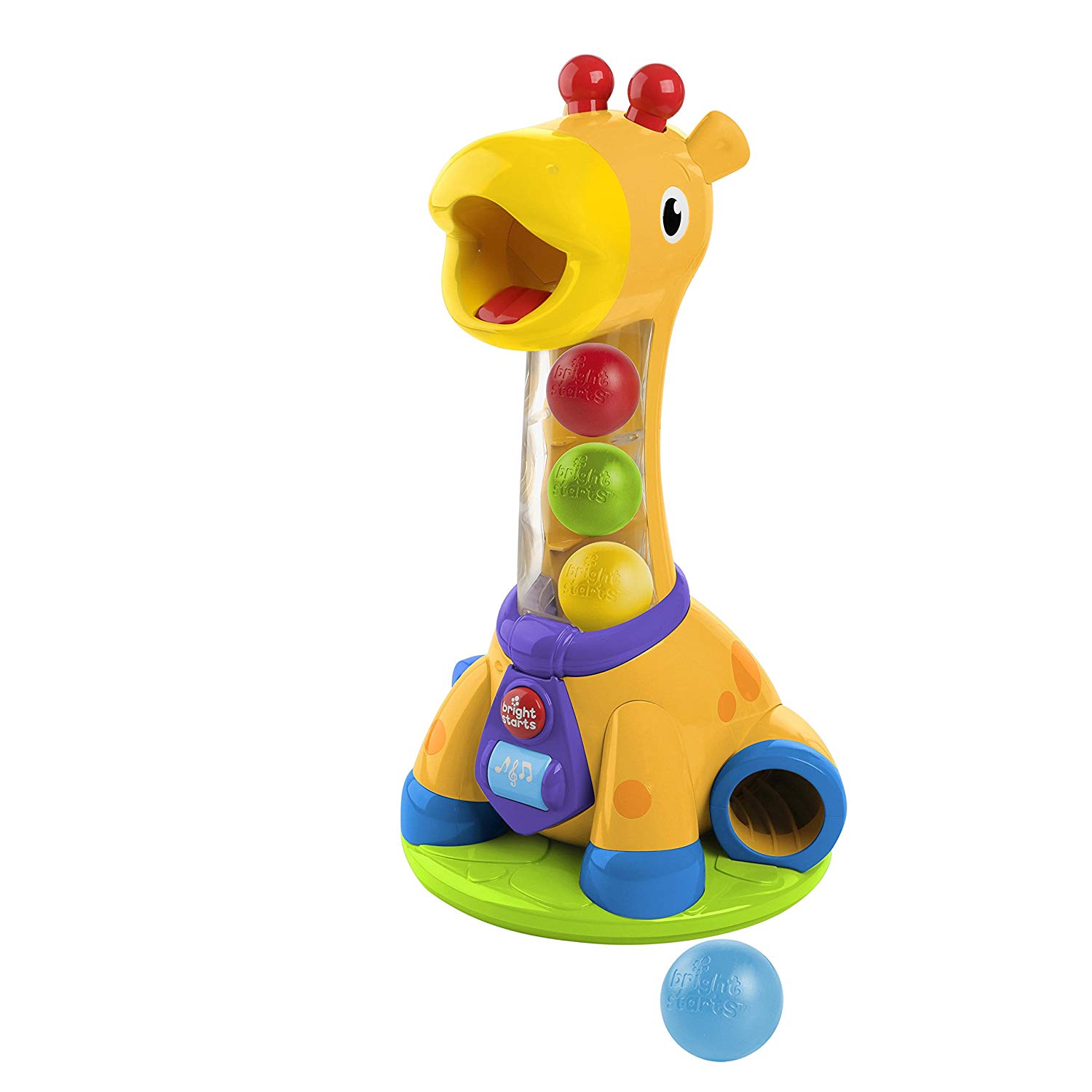 Bright Starts 10933 Spin And Giggle Giraffe Toy, Yellow