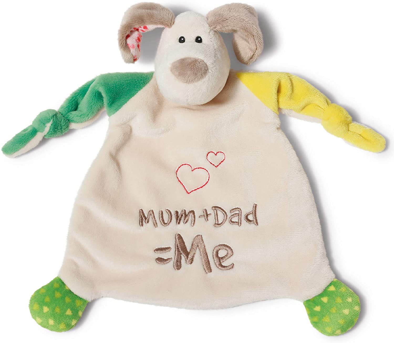 Nici Cuddly Blanket Mum+Dad=Me Pastel-Coloured