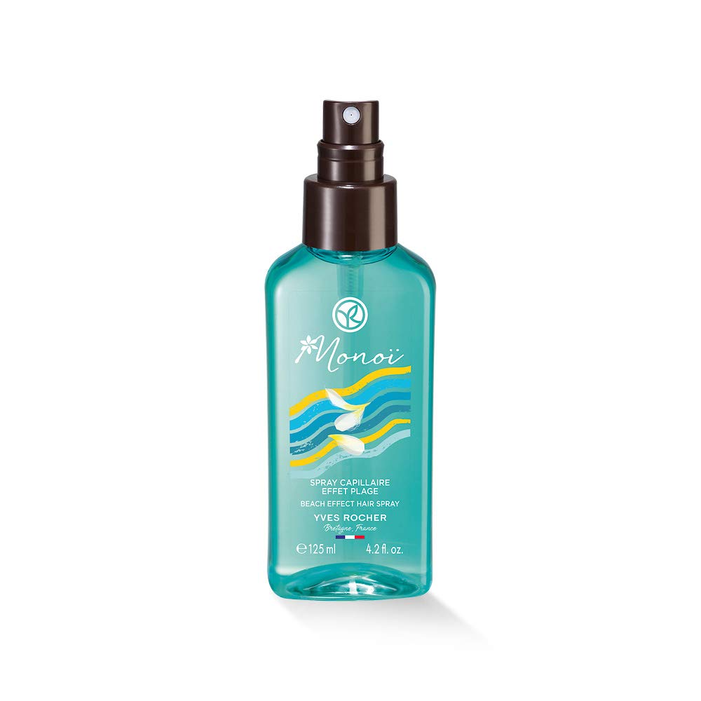 Yves Rocher Monoï Salt Spray Beach Waves for the Optimal Beach Look, 1 x Pump Bottle 125 ml