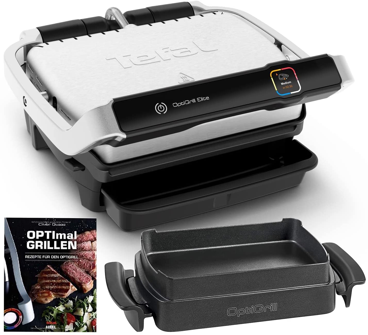 Tefal Optigrill Elite Contact Grill with Grill Boost Function 2000 Watt + S