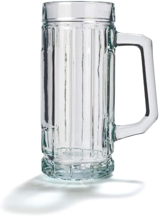 Stölzle Oberglas Gambrinus Beer Mugs / Set of 6 Beer Mugs 0.5 Litres / Sturdy Beer Jug / Beer Glasses 0.5 Litres Made of Soda Lime Glass / Beer Mugs 0.5 L Dishwasher Safe