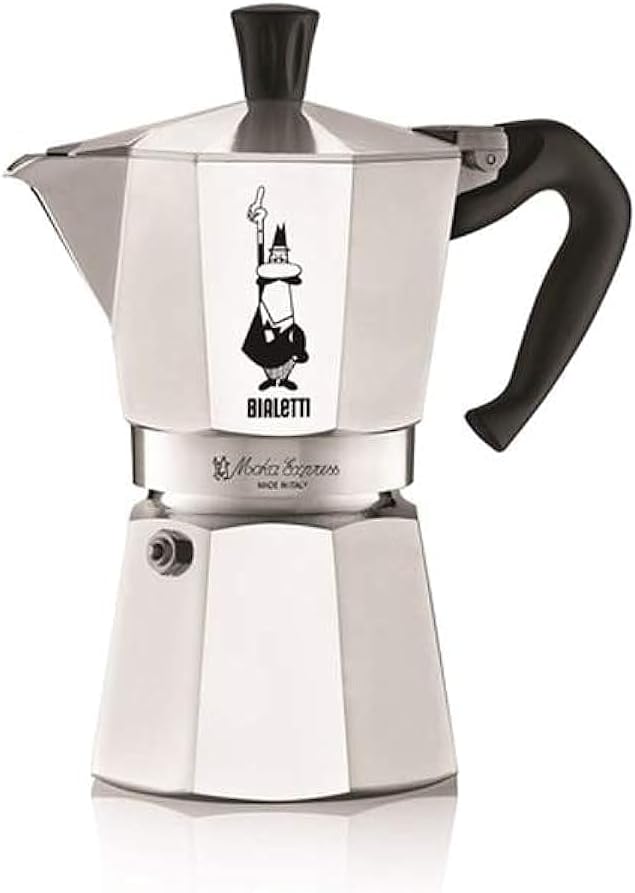 Bialetti Bia290586 Express Espresso Maker Band Cup 4 Silver / Black