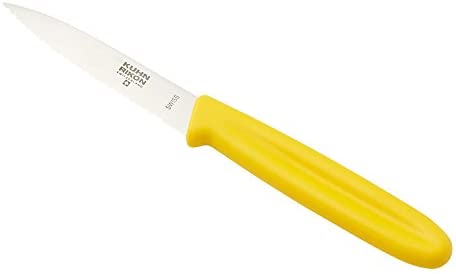 Kuhn Rikon Swiss Knife Peeling Knife Serrated Yellow 22211 Knife Paring Knife