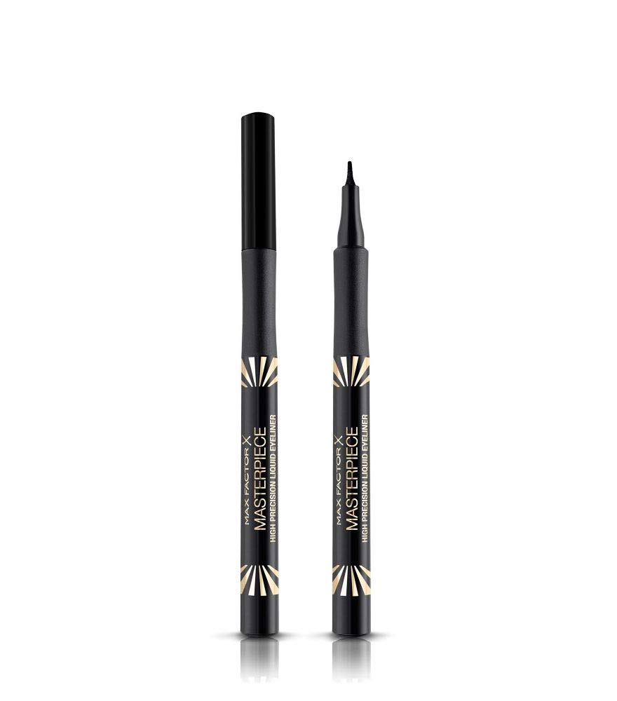 Max Factor Masterpiece High Precision Liquid Eyeliner Velvet Black 01 - Liquid Eyeliner Black - Precise Application for the Perfect Cat Eye - 1 x 1g, ‎velvet