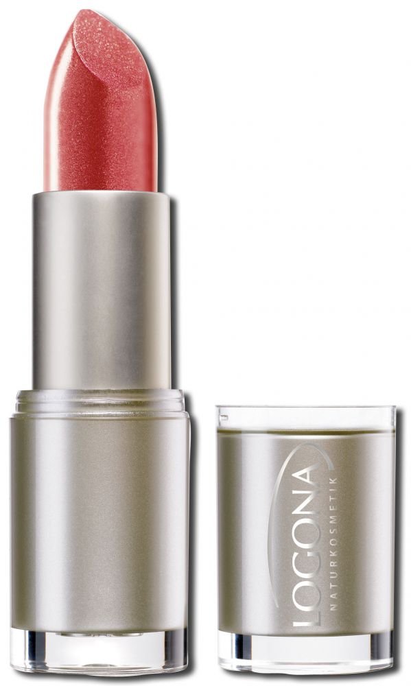 LOGONA Naturkosmetik Lipstick No. 03 Strawberry Natural Make-up, Lipstick, Gently Nourishing and Gently Protective, Contains Anti-Ageing Ingredients, Organic Extracts, 4.2 g, ‎no.