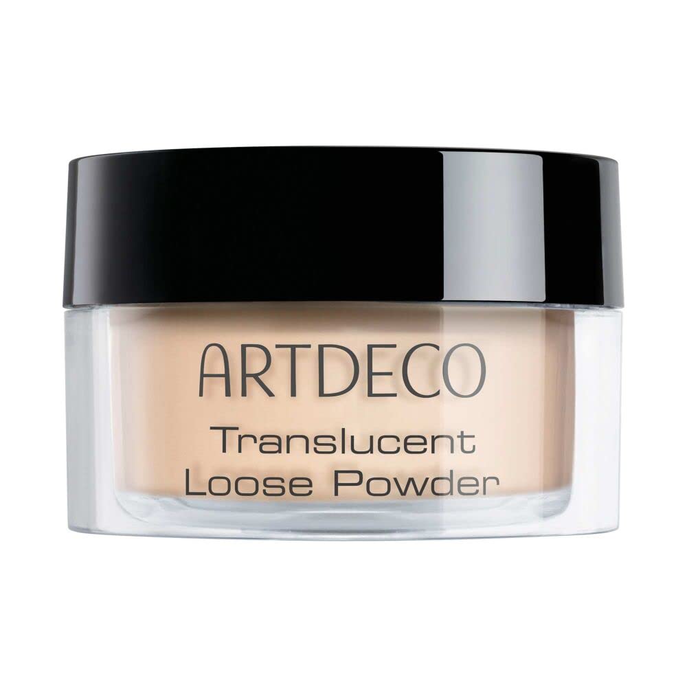 ARTDECO Translucent Loose Powder - Loose Fixing Powder with Silky Matte Finish for Long-Lasting Makeup - 1 x 10 g, ‎02 light