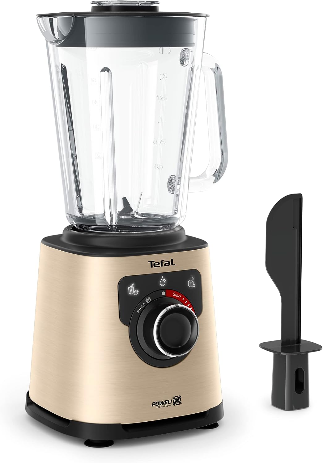 Tefal PerfectMix + High Speed Blender, Powelix Knife Technology for Quick Results, Easy to Clean, Powerful Apertures, 2L Thermo-Resistant Glass Jug, BL871D31