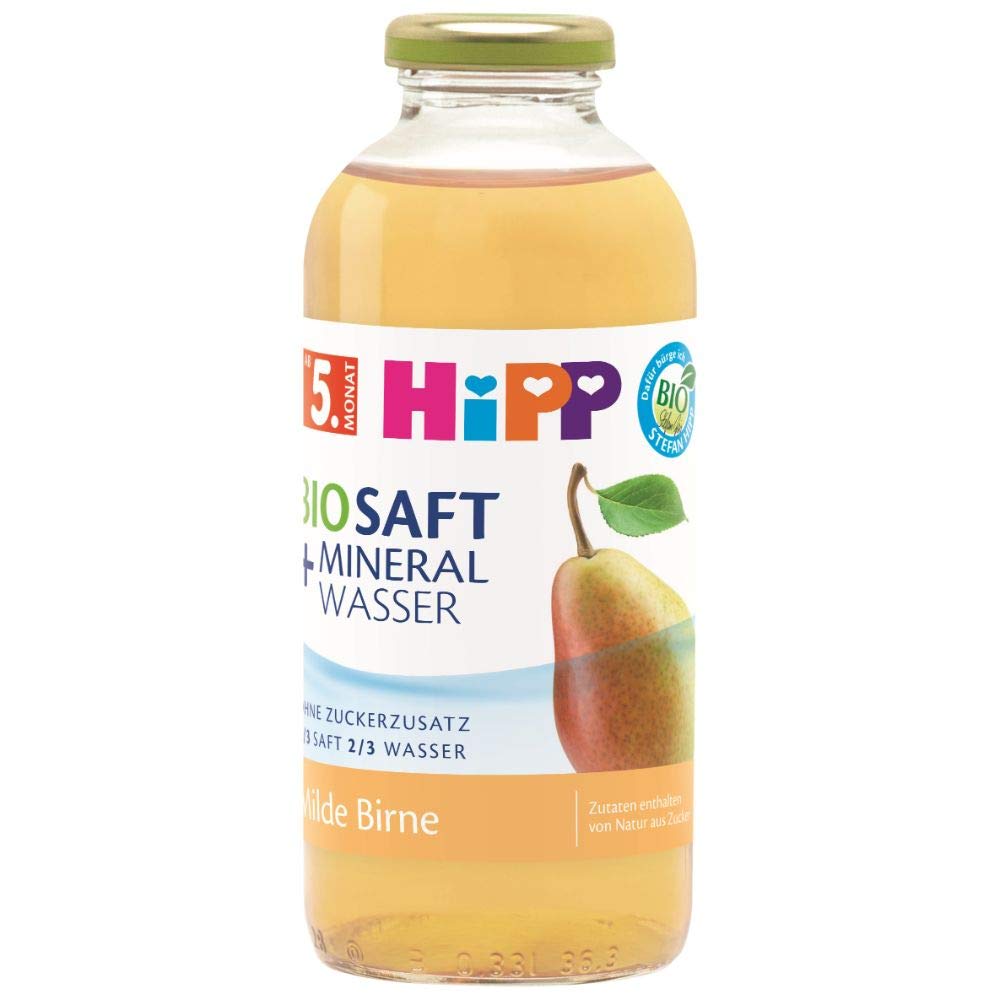 HiPP Bio-Saft + Mineralwasser Milde Birne, 500 ml
