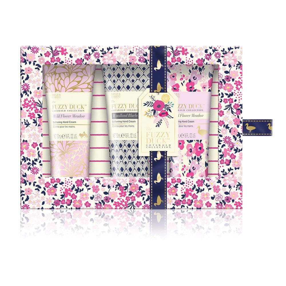 Baylis & Harding Flaky Duck Cotswold Floral Hand Cream Trio Gift Set