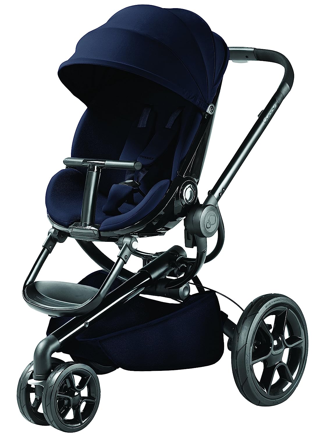 Quinny Moodd Pushchair with Automatic Pop Up Function - Reclining Position in Both Directions - Modern design from birth to approx. 3–5 years. without baby bath