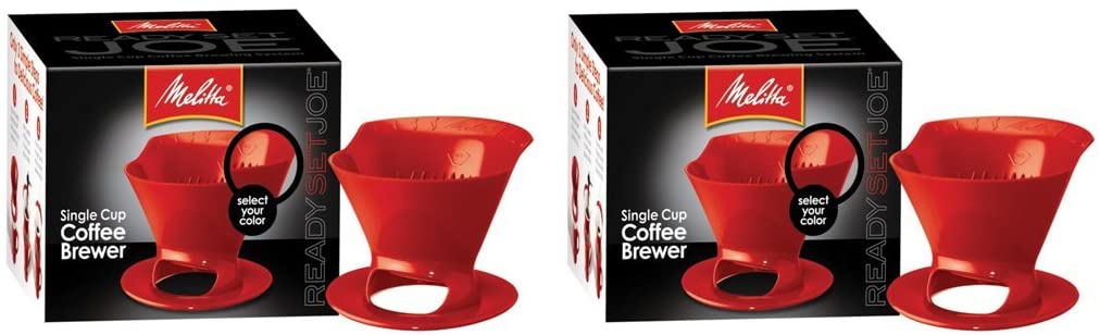 Melitta Melitta 64008 Single Cup Coffee Brewers, Red