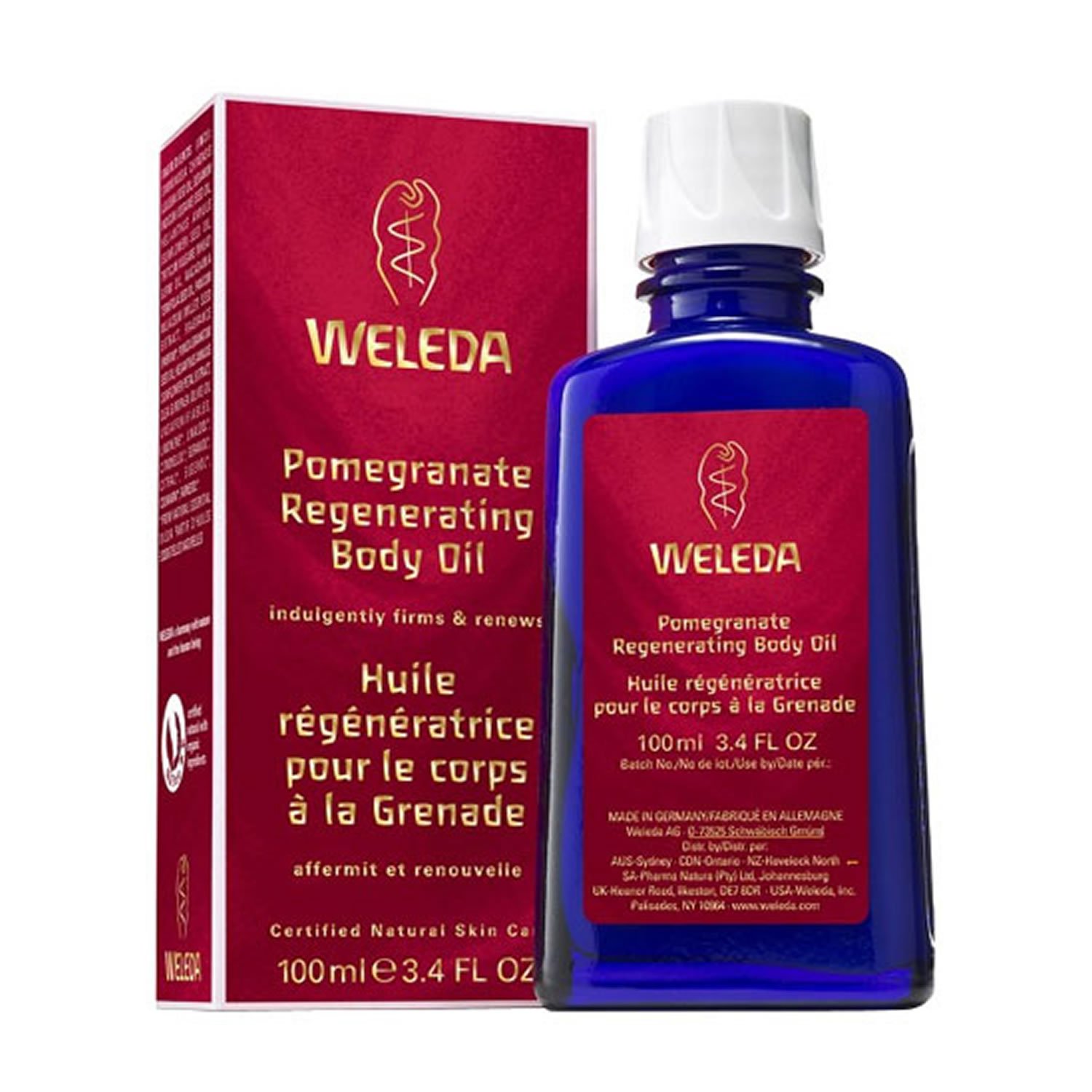 Weleda Pomegranate Regenerating Body Oil – 100ml – Pack of 6