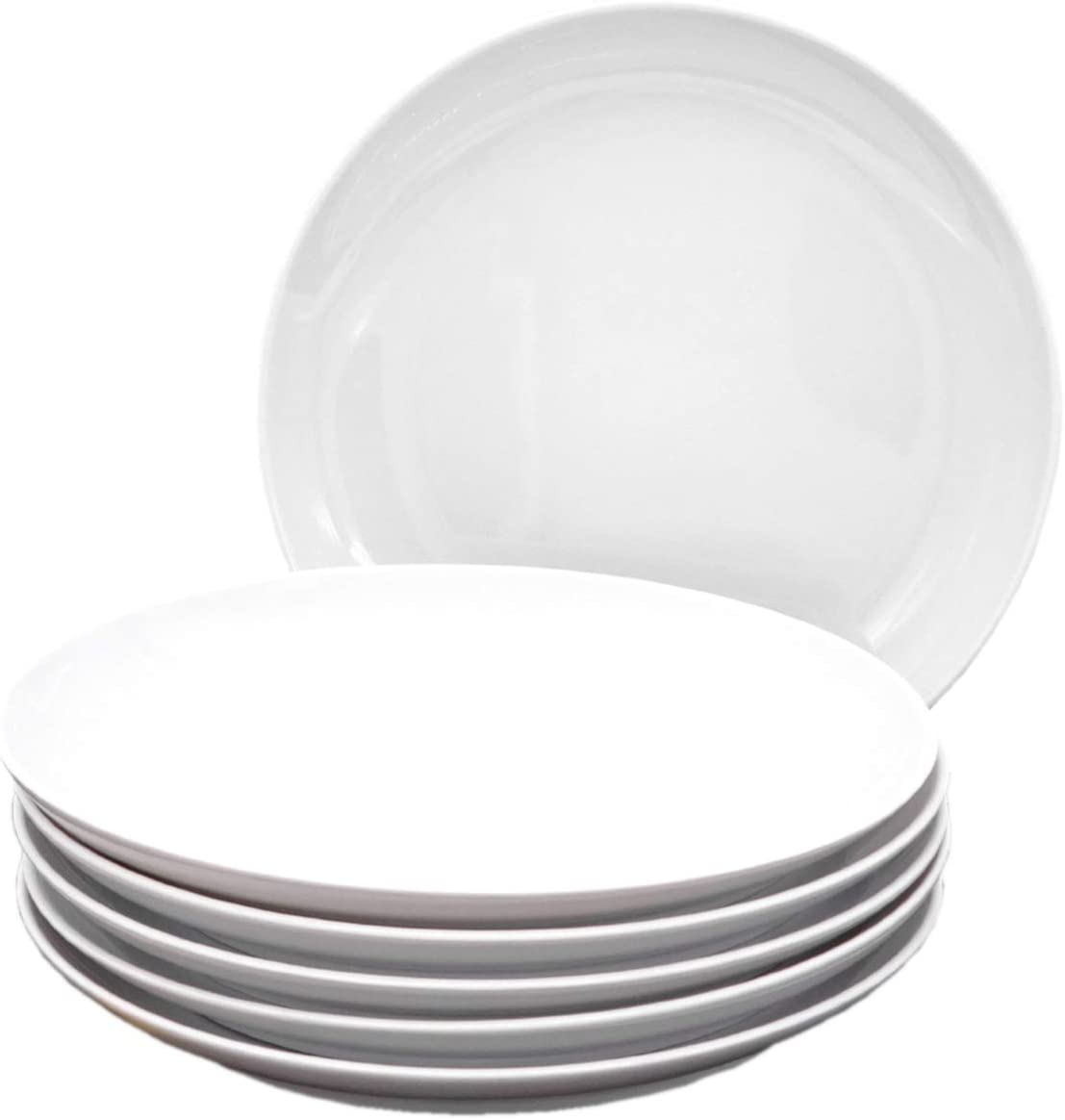 Kahla Five Senses 39F190A90039C Porcelain Plate Set of 6 Dessert Plates for 6 People 22 cm Round White without Decor Small Snack Plates
