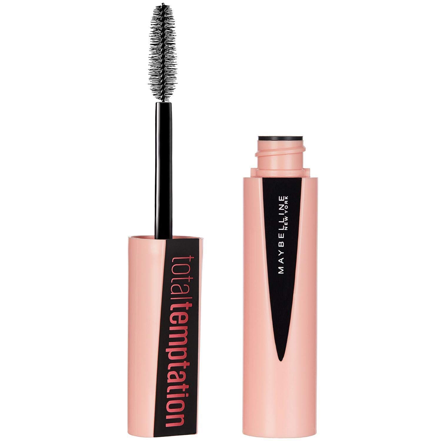 Maybelline New York Maybelline Total Temptation Mascara / Black Mascara For More Volume, Length And Curl, Nourishing Thanks To Coconut Extract, With Exotic Coconut Scent, 8.6 Ml, schwarz