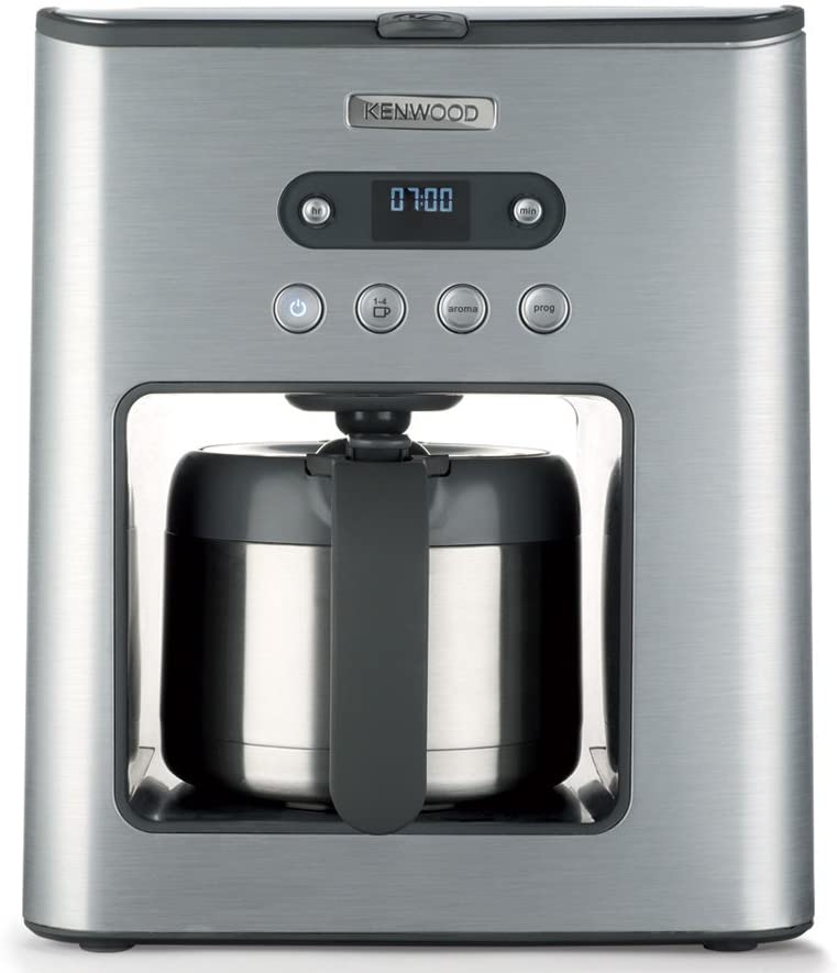 DeLonghi Kenwood – 16oz (899g)-620 Persona filter coffee maker with timer, Thermos Container) Polished Stainless Steel/1.25 Litre Capacity