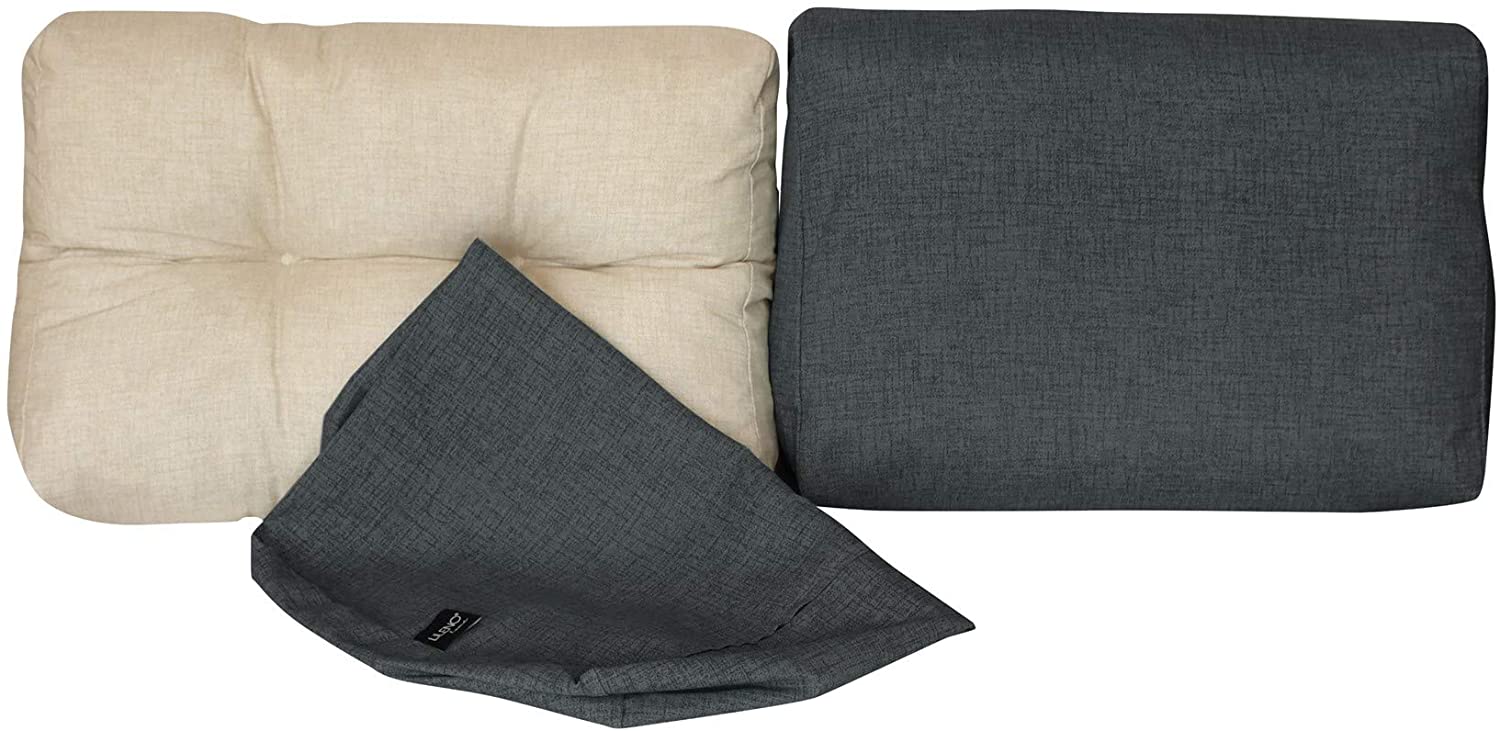Lileno Home Pallet Cushion Cover, Charcoal