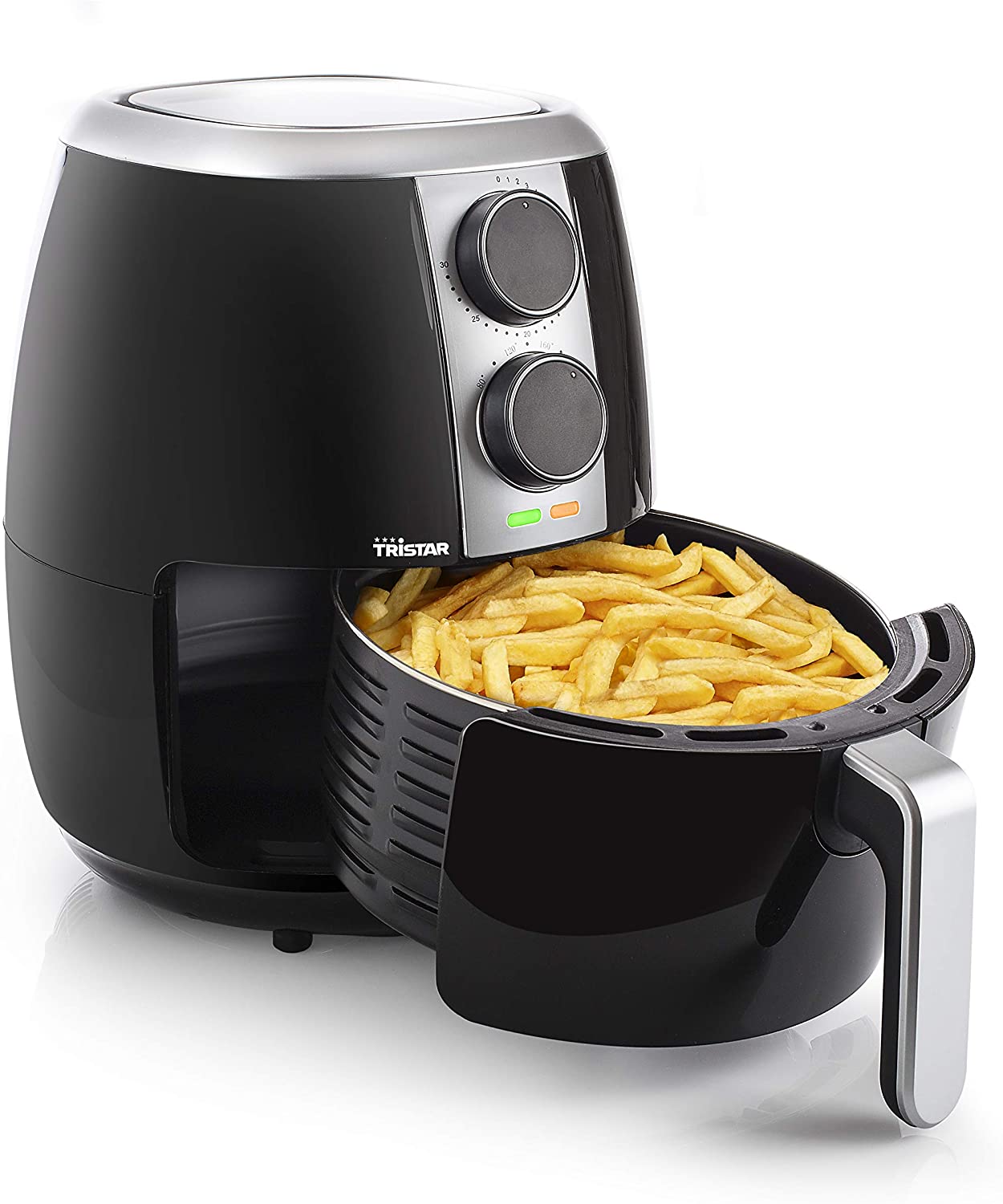Tristar FR-6989 Crispy Fryer XL with Adjustable Thermostat and Timer; Oil-Free; Easy Clean - 3.5 Litre Capacity