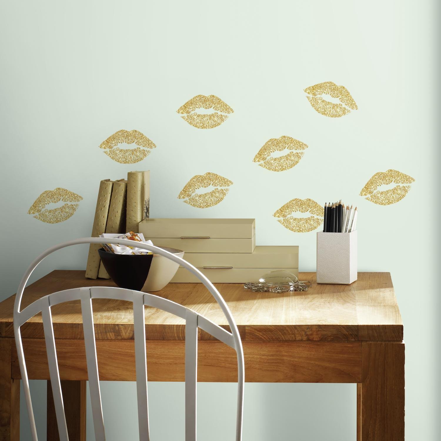 RoomMates Stickers Lip Peel Can Be Onnables 4 Feuilles 10.1 cm x 44.1 cm
