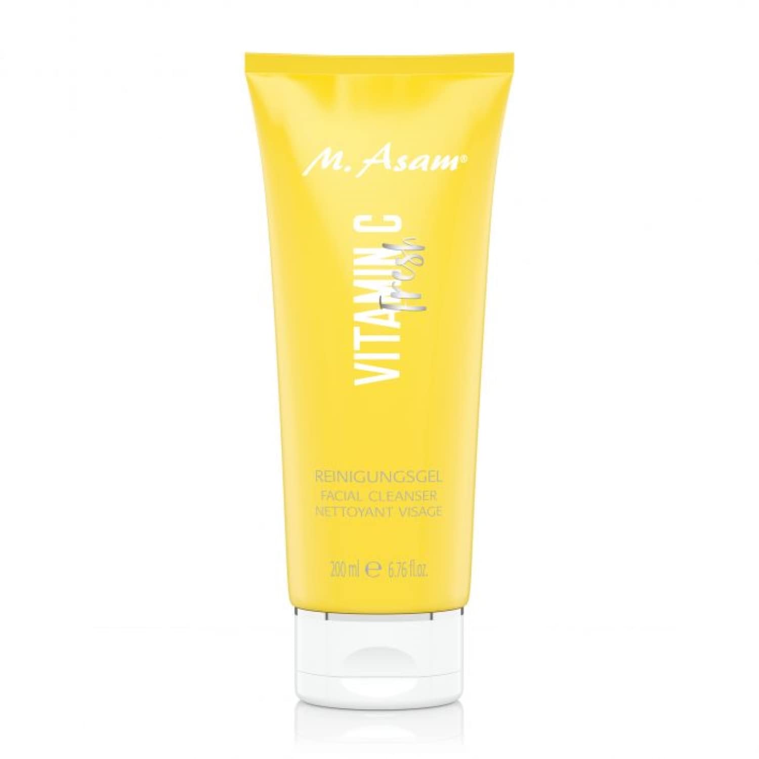 M. Asam Vitamin C Cleansing Gel Fresh (200 ml) - Mild Cleansing Gel Cleans Thoroughly Without Drying Out, Facial Cleansing with Gentle Exfoliating Effect Refined & Vitalises