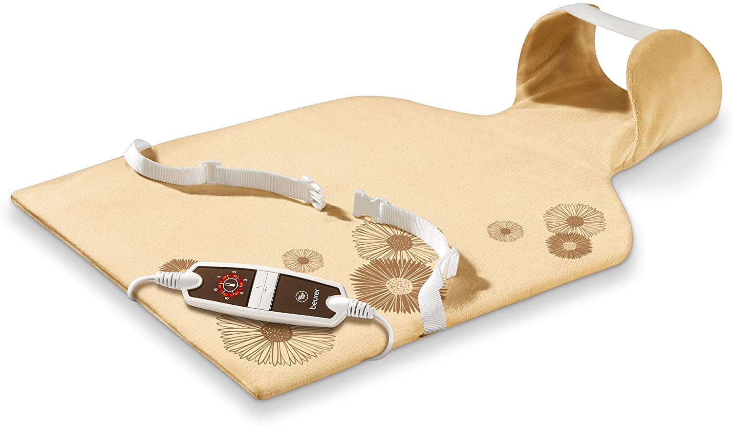 Beurer HK 58 Cosy Back/Neck Heating Pad Made of Fleece Fibre 6 Temperature Settings Quick Heating
