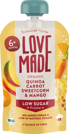 Squeeze carrot, corn, mango and quinoa, from 6 months, 100 g