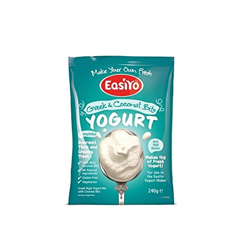 Easiyo Greek & Coconut Premium-Joghurt-Mix 240g (Packung mit 2)