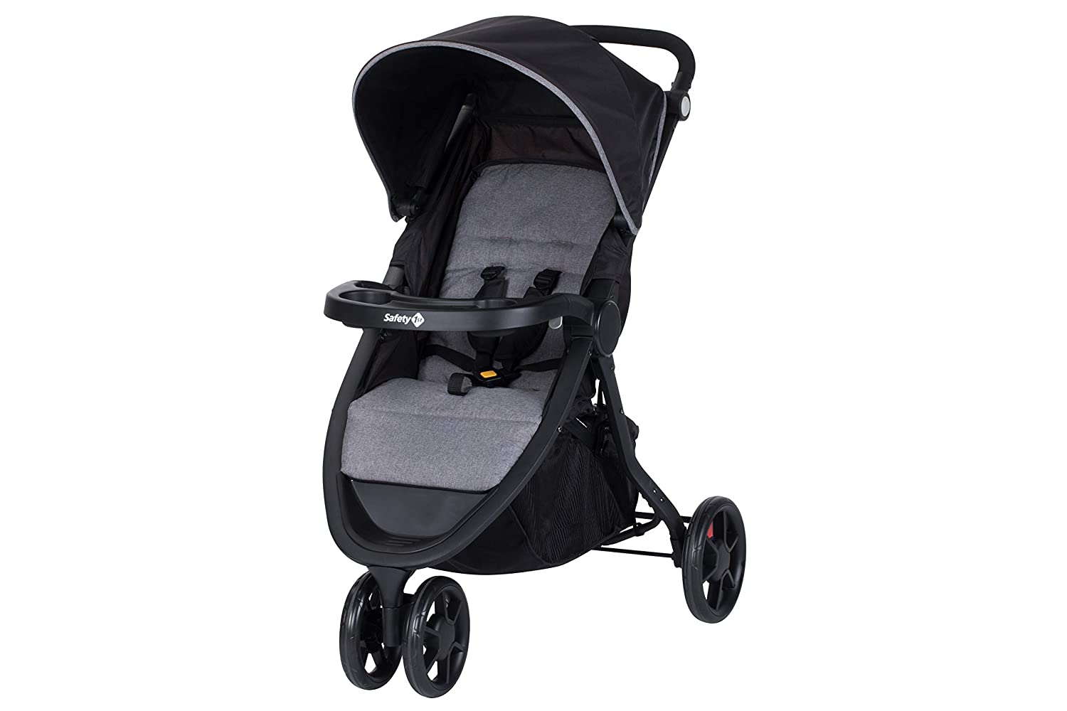 Safety 1st Urban Trek Sporty Pushchair with Reclining Position, Easy to Fold, Usable from 6 Months to Approx. 15 kg, Black Chic (Black)