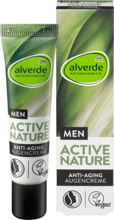 alverde MEN Active Nature Anti-Aging Augencreme, 15 ml