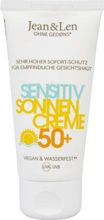Jean & Len Sunscreen Face, sensitive, SPF 50+, 50 ml