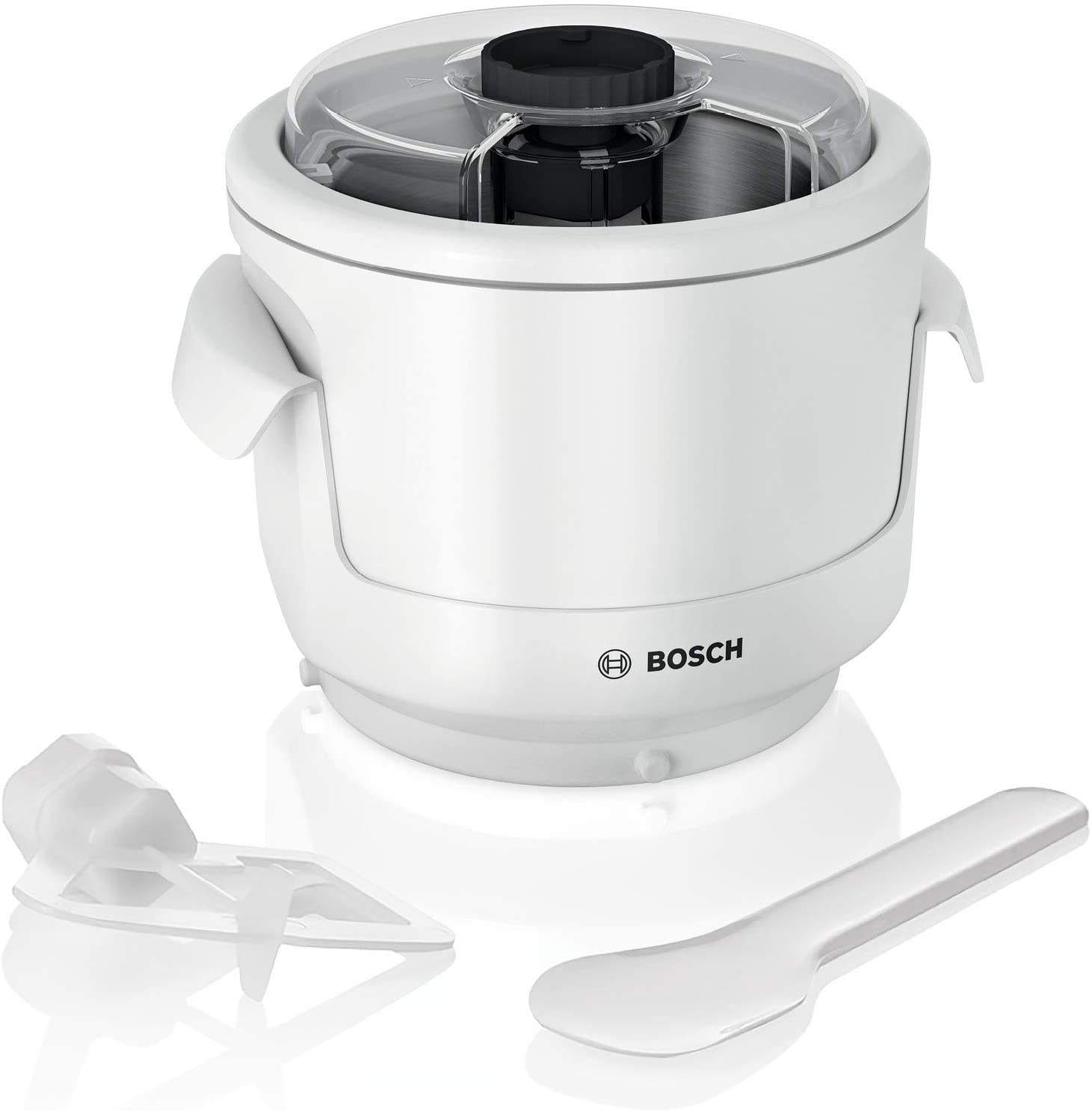 Bosch Hausgerate Bosch Ice Cream Maker for OptiMUM Food Processor MUZ9EB1, 550 ml Ice Cream White